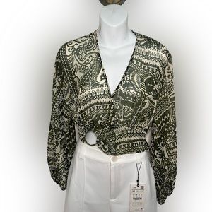 Zara patterned blouse